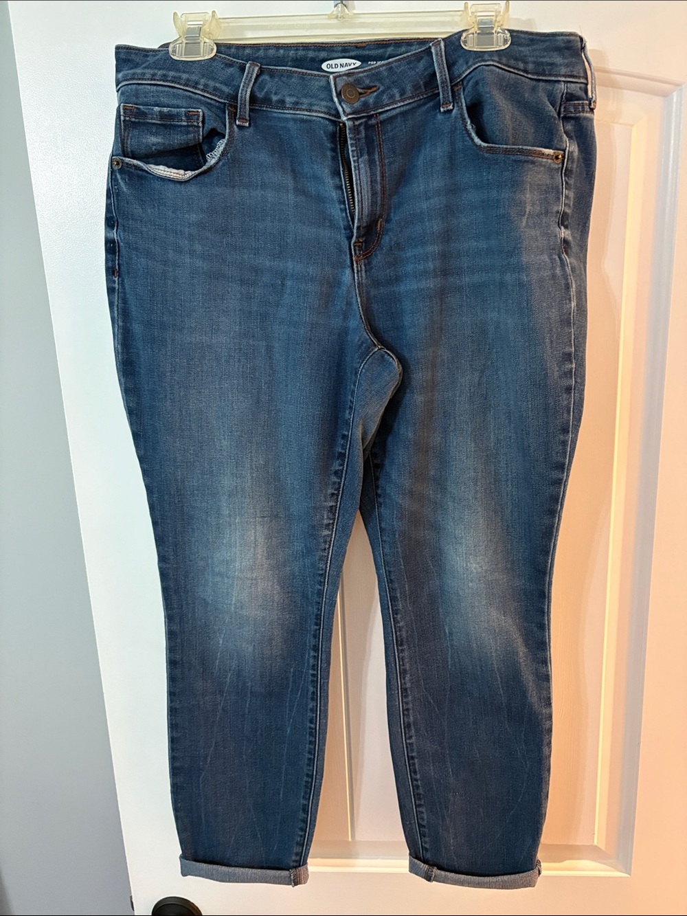 Old Navy Blue Denim Cropped Ankle Jeans